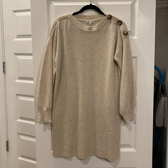 Madewell Oatmeal Sweater Dress - Picture 3 of 8